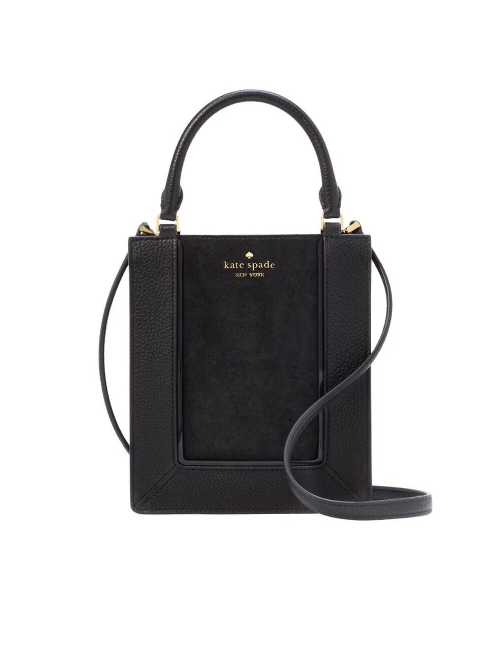NWT Kate Spade Lena Suede Mini Tote Black